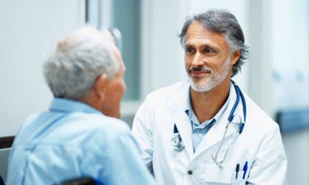 Doctor and patient consultation